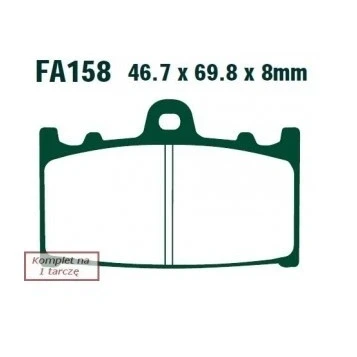 Afbeelding van EBC Brakes FA158HH Remblokkenset