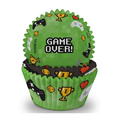 Image de Moules à cupcakes Game 75 pièces