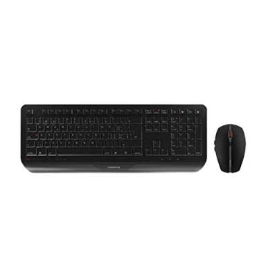 Image de CHERRY GENTIX DESKTOP Ensemble clavier et souris sans fil 2.4 GHz Allemand noir