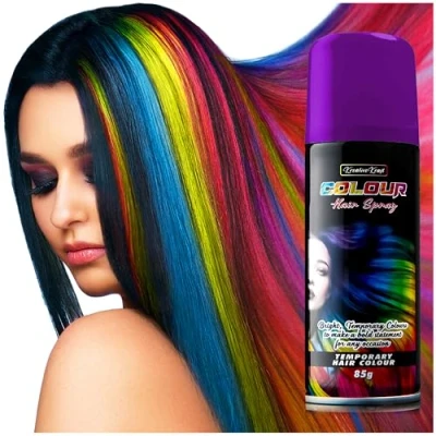 Afbeelding van Haarspray, tijdelijke kleurspray, wasbare haarkleur, 200 ml (paars)