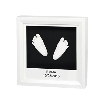 Afbeelding van Baby Art My Little Steps Window sculpture met 1 afdruk Wit