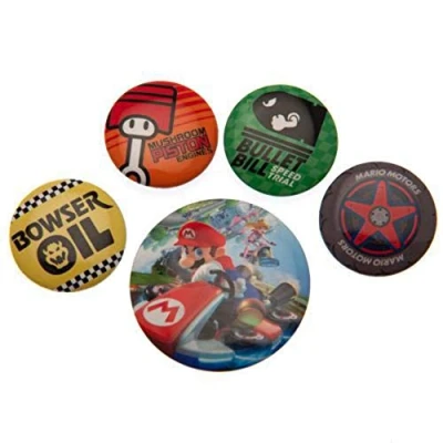 Afbeelding van Badges &#039;Super Mario Kart 8&#039; Pack of 5