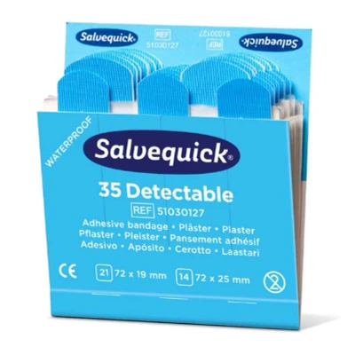 Afbeelding van Salvequick detectable pleisters 6735 6 x 35 stuks