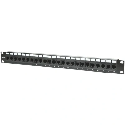 Afbeelding van Intellinet 520959 24 poorten Netwerkpatchpaneel 483 mm (19) CAT 6 1 HE Zwart