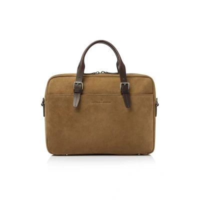 Afbeelding van Castelijn &amp; Beerens Veneto Nubuck Laptopbag 15,6&quot; 53 9472 taupe