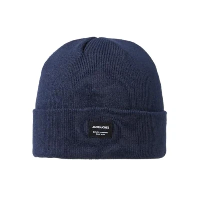 Image de JACK &amp; JONES JJDNA BEANIE NOOS, Bonnet Homme, Bleu (Navy Blazer), Taille unique