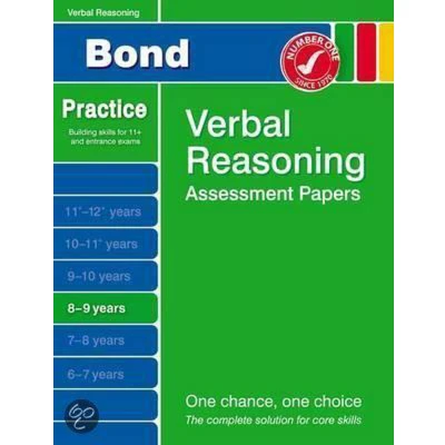 Afbeelding van Bond Verbal Reasoning Assessment Papers 8 9 Years