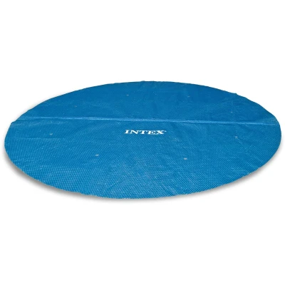 Afbeelding van Intex Zwembad Solar Zomerkleed 488 cm Blauw Noppenfolie Drijvend Verwarmt Isoleert Zomerzeil Accessoires Speelgoed
