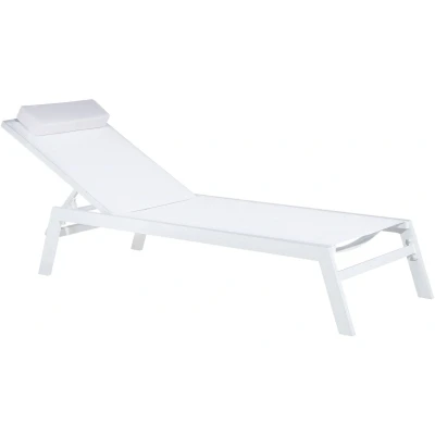 Afbeelding van Beliani CATANIA Strandstoel Wit Aluminium