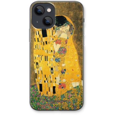 Afbeelding van Case Company® hoesje geschikt voor iPhone 13 Der Kuss Soft Cover Telefoonhoesje Bescherming aan alle Kanten en Schermrand