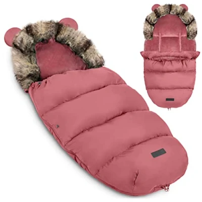 Afbeelding van Elmi Ricokids slaapzak voor kinderwagen en slee roze