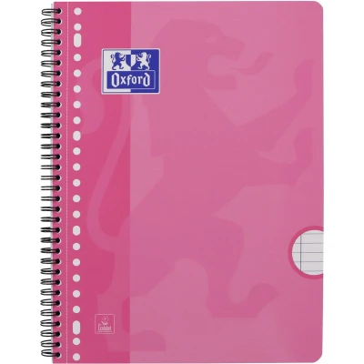 Afbeelding van Collegeblok Oxford School A4+ 23 gaats lijn 80vel roze