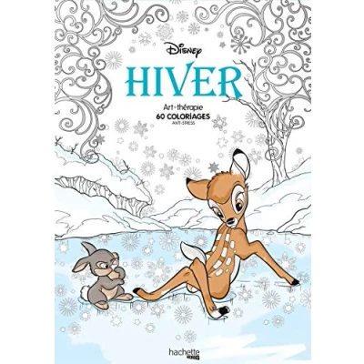 Afbeelding van Grand Bloc Disney Hiver Hachette Kleurboek voor volwassenen en kinderen