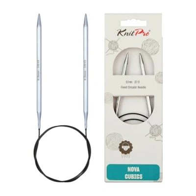 Afbeelding van KnitPro Nova Cubics rondbreinaalden 40cm 6.00mm 3st
