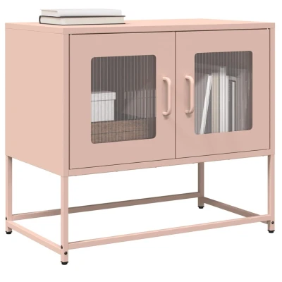 Afbeelding van vidaXL Tv meubel 68x39x60,5 cm koudgewalst staal roze
