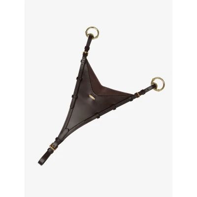 Image de LeMieux Martingale à Fourche Fermée Kudos Marron/Laiton Cob