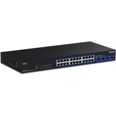 Afbeelding van TRENDnet TEG S50284 Version v1.0R switch intelligent 24 x 10/100/1000/2.5G + 4 10 Gigabit SFP+ rack uitvoering TAA Compliant