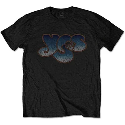 Afbeelding van Yes Vintage Logo Heren T shirt S Zwart