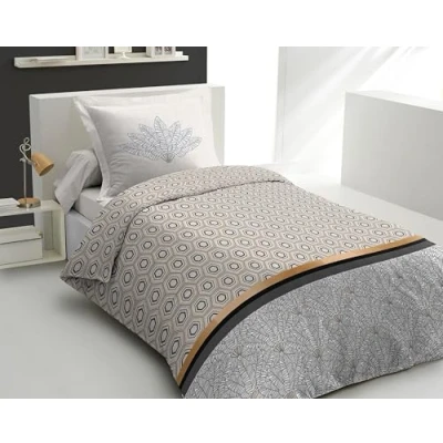 Afbeelding van Home Linge Passion Luxor beddengoed, 100% katoen, geel 140 x 200 cm