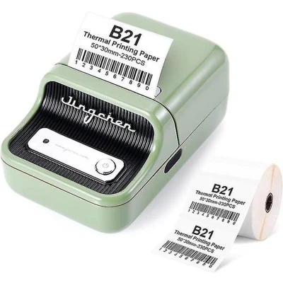 Afbeelding van Niimbot B21 Pro Groen Labelprinter Labelmaker Draadloos Lichtgewicht Design Direct Thermisch 300dpi 1200mAh Print Breedte 25 50mm