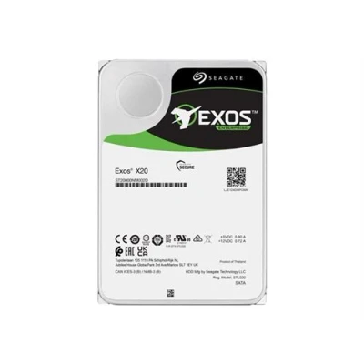 Image de Seagate Exos X20 ST18000NM000D Disque dur 18 To interne SAS 12Gb/s 7200 tours/min mémoire tampon : 256 Mo