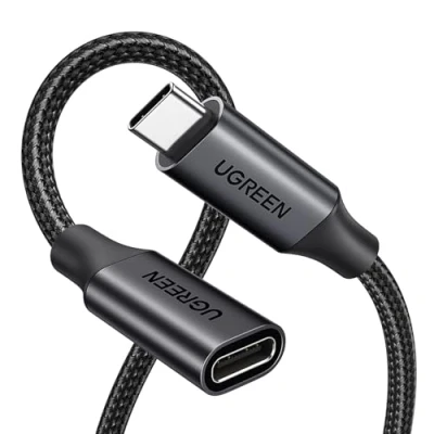Afbeelding van UGREEN verlengkabel USB C 3.2 Gen 2 snel opladen 100 W video 4K 60Hz gegevens 10Gbps compatibel met iPhone 15 Plus Pro Max MacBook Galaxy S24 Ultra S23 S22 (1 m)