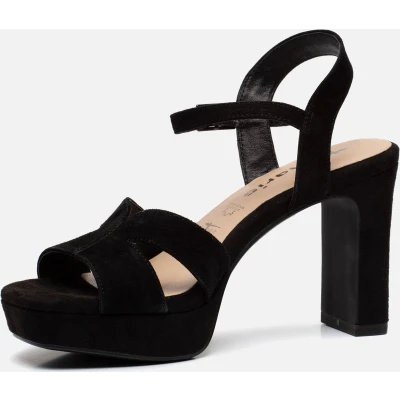 Afbeelding van Tamaris Sandalen zwart Leer Dames Maat 40