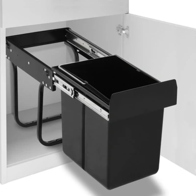 Afbeelding van Inbouwprullenbak uittrekbaar soft close 20 L