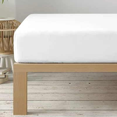 Afbeelding van Degrees Home Collectie Hoeslaken, 150 x 200 33 cm, verstelbaar, tot cm matrashoogte, geborstelde microvezel, bed 150, wit