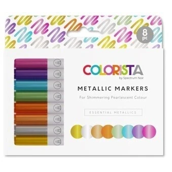 Afbeelding van Colorista Metallic Markers Essential Metallics 8 st