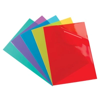 Afbeelding van OXFORD Box met 500 hoeken, hoge sterkte, A4, pvc, glad, dikte 15/100, verschillende kleuren