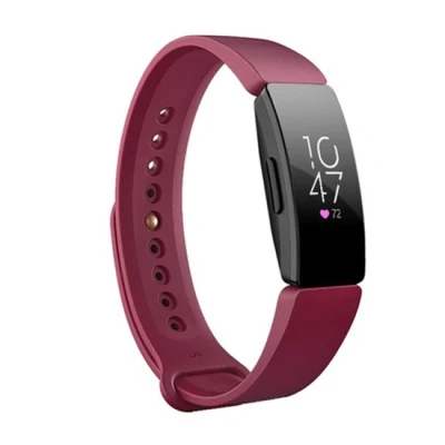 Afbeelding van Fitbit Inspire 1 / HR Ace 2 siliconen bandje Maat: Large Bordeaux