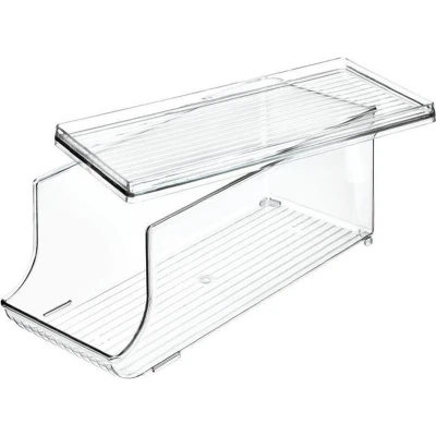 Afbeelding van iDesign Koelkast Organizer voor Blikjes, Met Deksel, 14.6 x 34.9 1