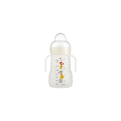 Afbeelding van MAM overgangsfles 220 ml vanaf 4 maanden zachte antifuite douchekop Unisex
