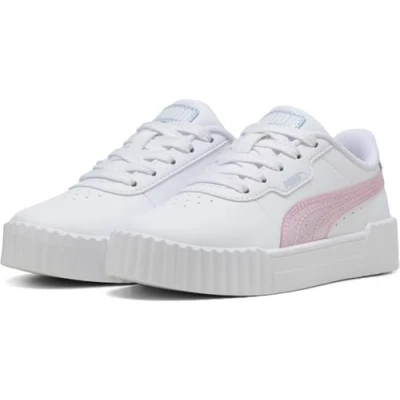 Afbeelding van PUMA Carina 3.0 Blurry Dreams PS Meisjes Sneakers White Rose Mauve Cool Weather