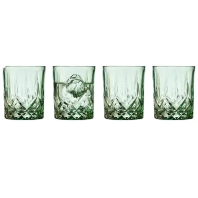 Afbeelding van Lyngby Glass Whiskyglazen Sorrento Green (set Van 4)