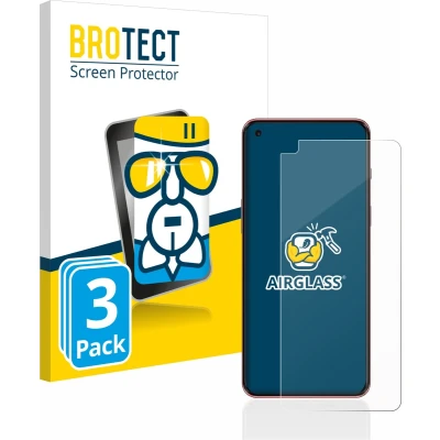 Afbeelding van BROTECT Screenprotector voor OnePlus Nord 2 5G Folie Beschermfolie Beschermglas transparant (3 Stuks)