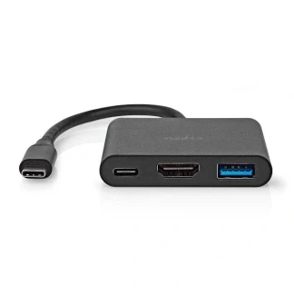 Afbeelding van USB C naar VGA adapter Nedis 0.2 meter (4K@60Hz, C, A)