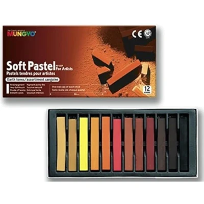 Image de Pastel sec carré sanguine Boite de 12