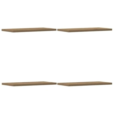Afbeelding van vidaXL Wandschappen 4 st 40x20x1,5 cm bewerkt hout artisanaal eiken