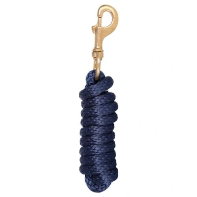 Afbeelding van BR Lijn Nylon met Messing Musketon Blauw 210cm