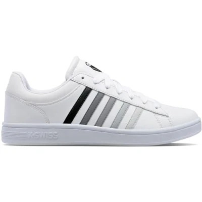 Afbeelding van K SWISS Court Winston Sneakers laag, Heren, Maat: 47, White/black gradient Leer en imitatieleer