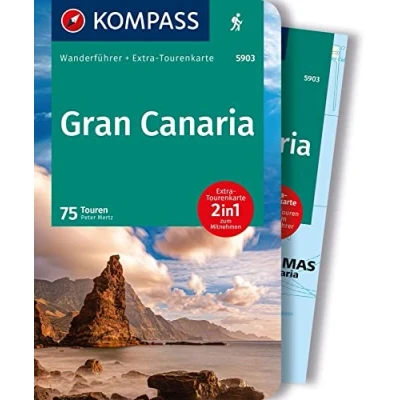 Afbeelding van KOMPASS Wanderführer Gran Canaria, 75 Touren mit Extra Tourenkarte