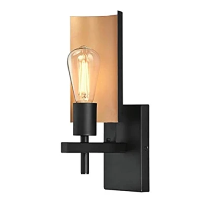 Afbeelding van Westinghouse Lighting 65759 Sirino wandlamp voor binnen met één lamp, mat zwarte afwerking