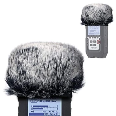 Afbeelding van Youshares Zoom H4N Pro Handheld Digitale Recorder Bont Front Voorruit Zoommicrofoon