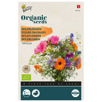 Afbeelding van Organic Wildbloemen mengsel (Skal 14725) Buzzy