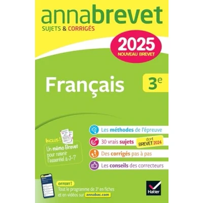 Afbeelding van ANNABREVET 2025 FRANCAIS 3E