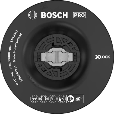 Image de BOSCH 2608601711 Support X LOCK pour disques en fibre 115 mm doux