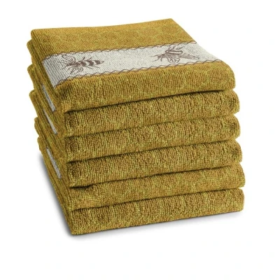Afbeelding van DDDDD Keukendoek Bees Geel 6 stuks