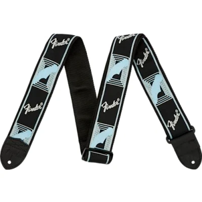 Image de Sangle guitare fender monograme blk/lt/gre/blu